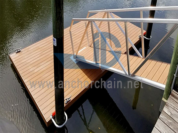Aluminum Gangway na may Hard Wood Step