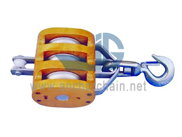 American Wooden Block Triple na May Umiikot na Uri ng Link