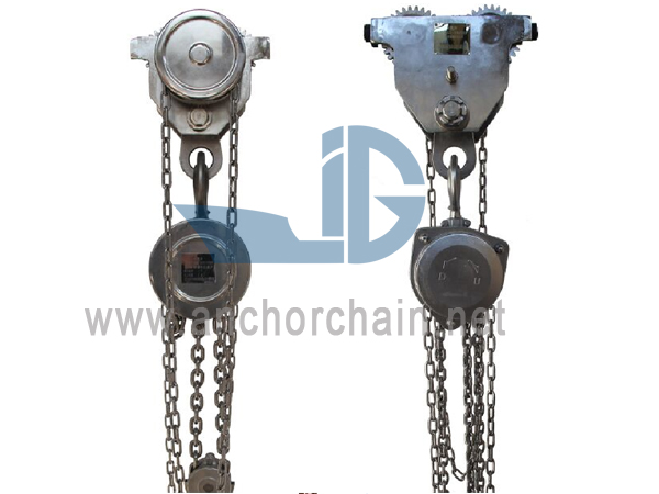 Pinagsamang Uri ng Stainless Steel Chain Hoist