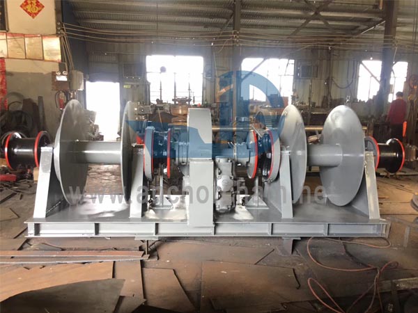 Hydraulic Single Windlass Dalawang Drum