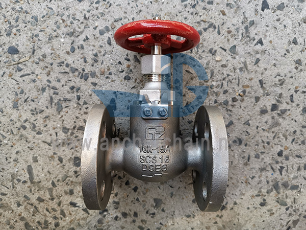 JIS F 7352 SCS16 Stainless Steel Screw-Down Check Angle Valves