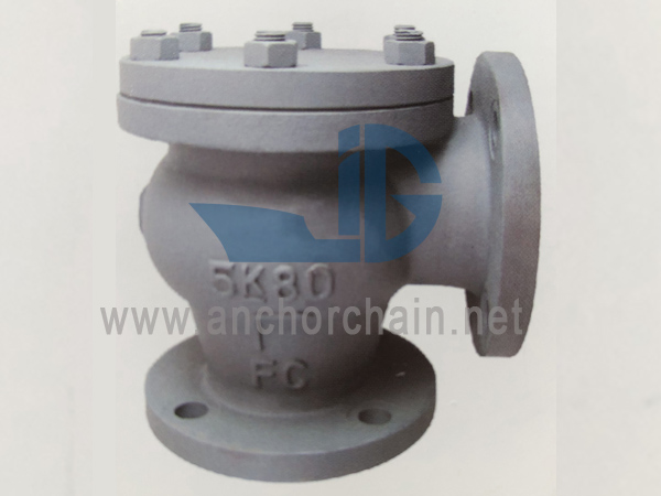 JIS F 7359 Cast Rion 5K Lift Check Angle Valve