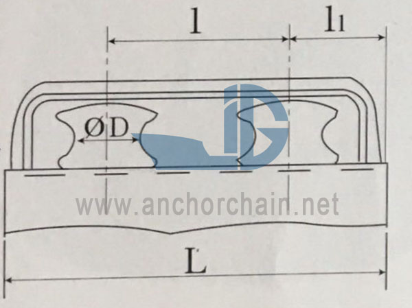 JIS F2014-1987 Dobleng Fairlead Roller