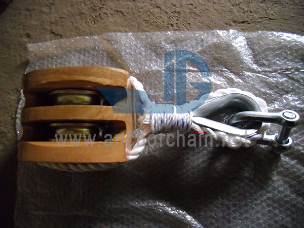 JIS Tightwire Wooden Block na may double wheel