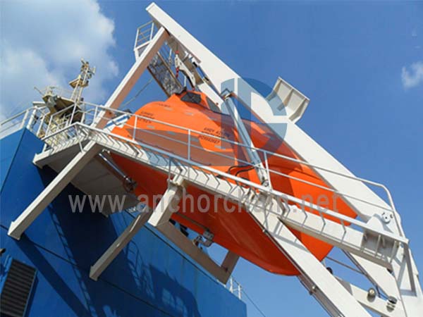 Inilunsad ang Appliance Ng Free fall Lifeboat