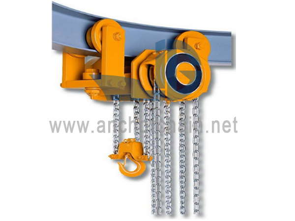 Manu-manong Chain Hoist na may Trolley