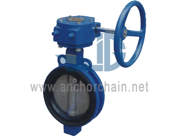 Marine Wafer Butterfly Valves na May Worm Gear JIS F7480