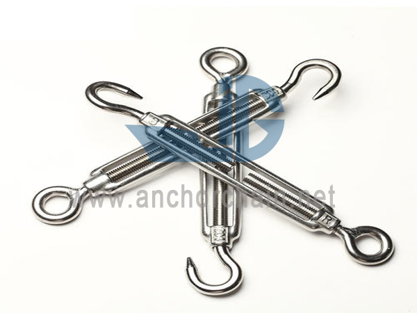 Uri ng Turnbuckle Frame Hook Eye SS304 O SS316