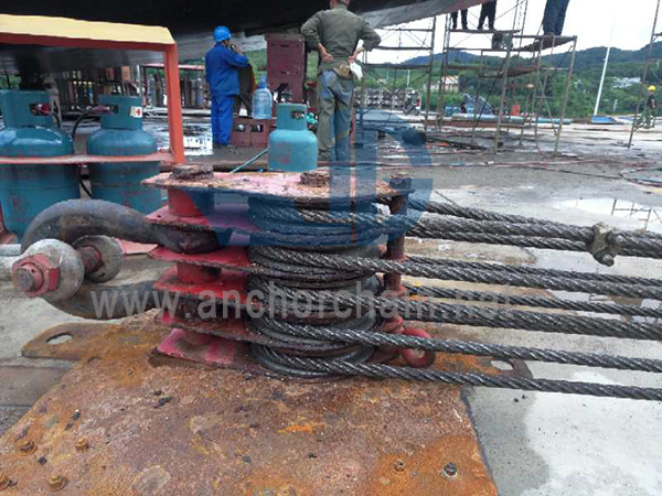 ZHC Series 7 Sheave Wire Rope Block Para sa Ship-jaw