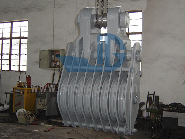 ZHC Series 8 Sheave Wire Rope Block Para sa Ship jaw